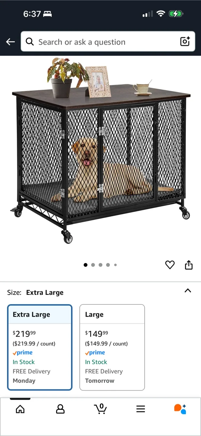 Brand New inbox XLarage Dog Crate retails for $258.49 asking $85 thumbnail