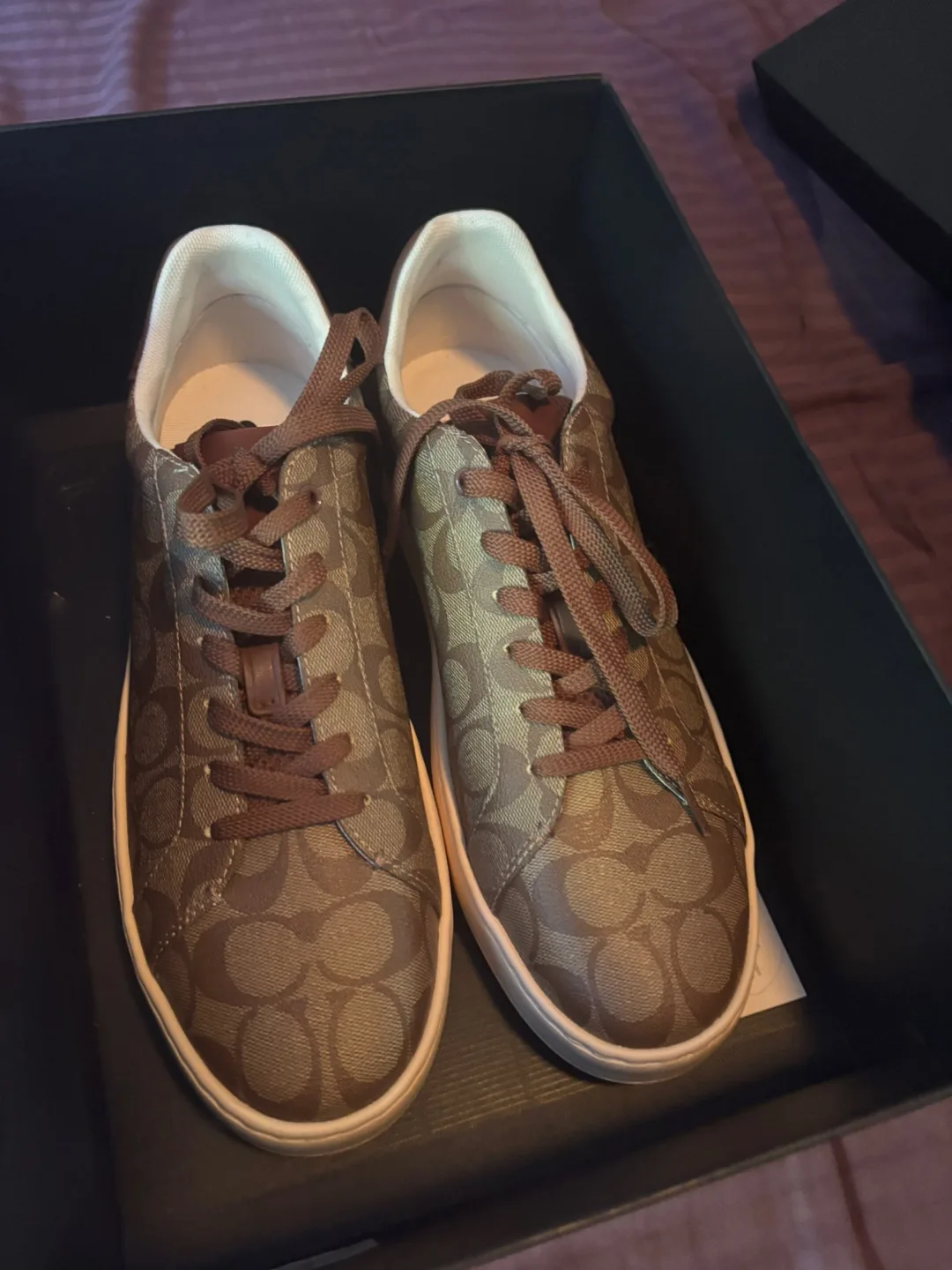 Coach CLP SIG LW TP Sneakers - US 11, Khaki/Saddle image indicator(2)