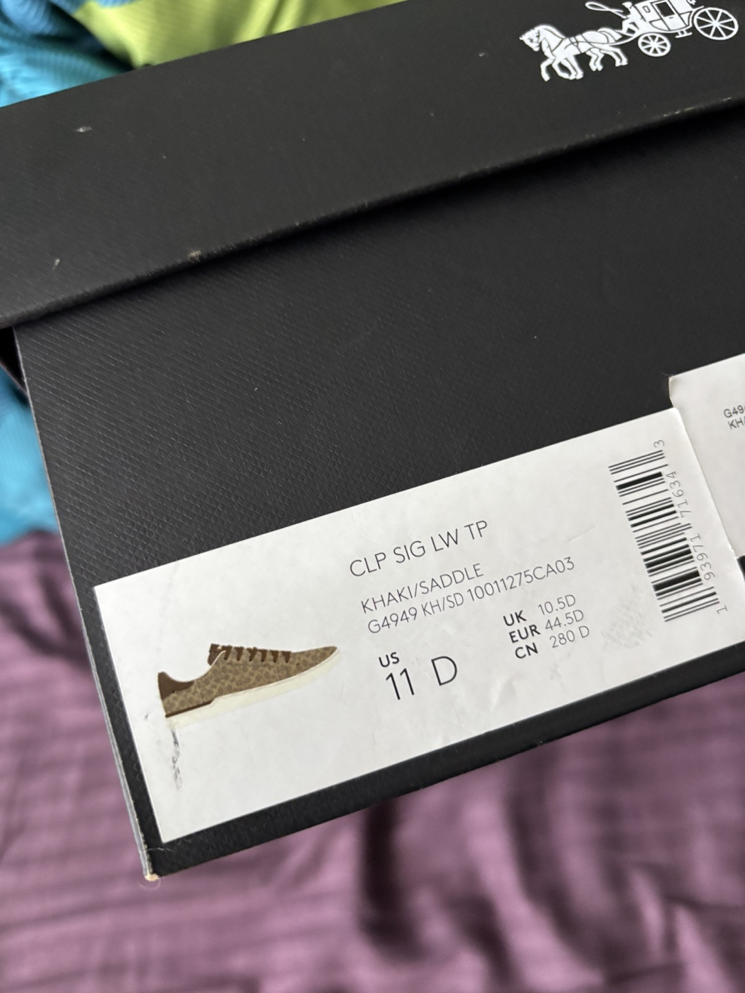 Coach CLP SIG LW TP Sneakers - US 11, Khaki/Saddle - photo 3