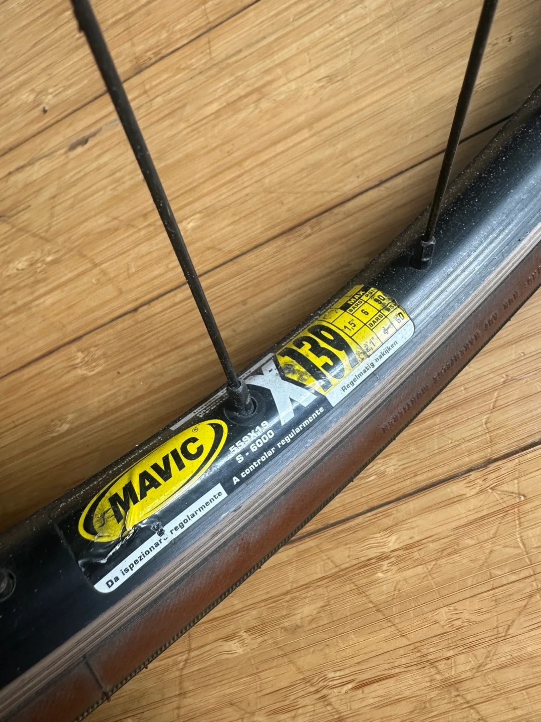 VINTAGE MAVIC CANNONDALE MTB 26” MOUNTAIN BIKE RIM WHEEL SET thumbnail