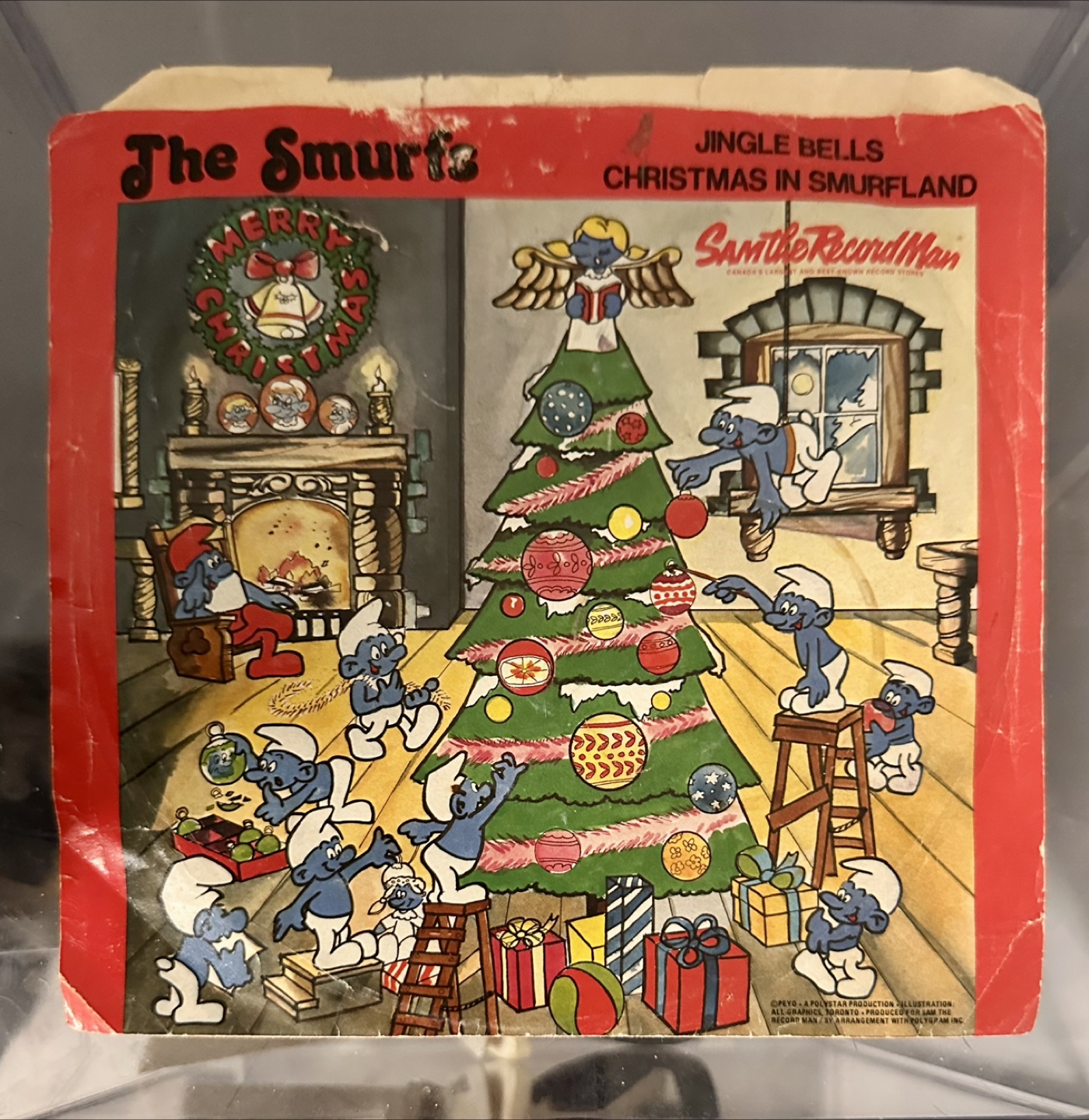 Jingle Bells Christmas in Smurfland Vinyl Record