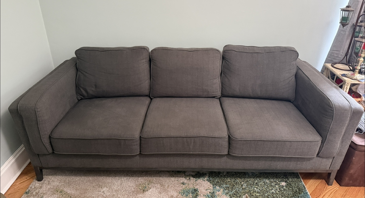 Gray 3-Seater Couch - photo 3