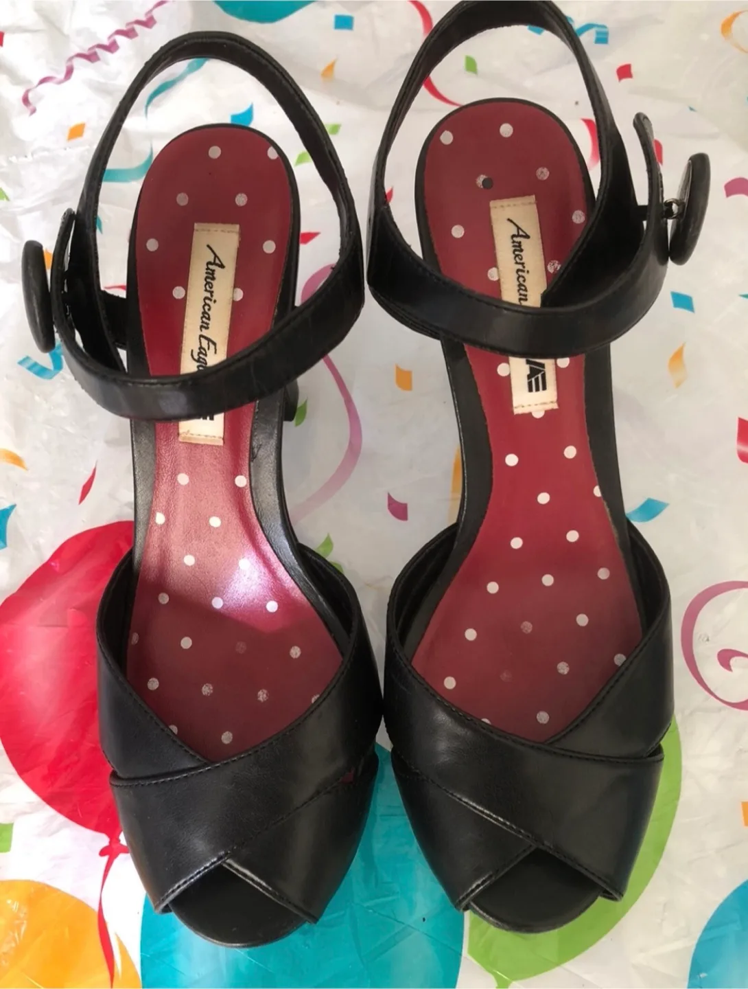 American Eagle Black Heels - Size 8.5 thumbnail