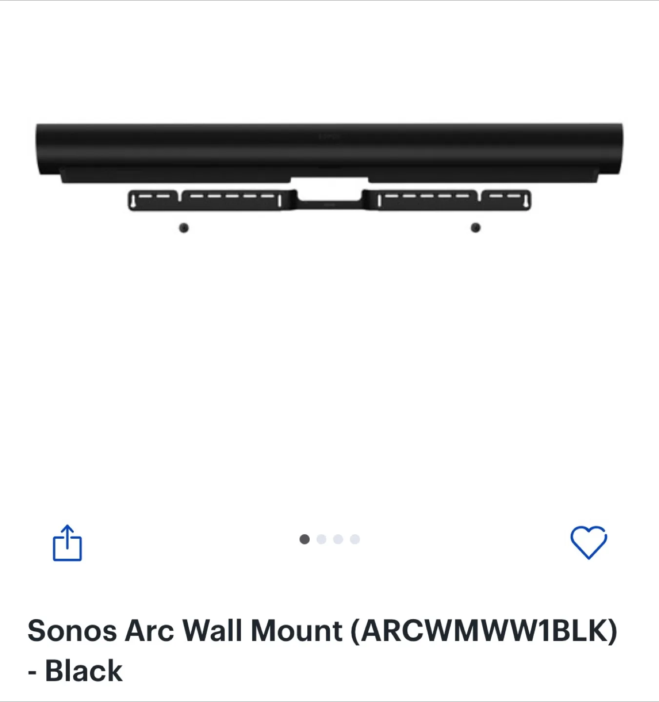 Sonos Arc Wall Mount - Black (ARCMWW1BLK) image indicator(5)