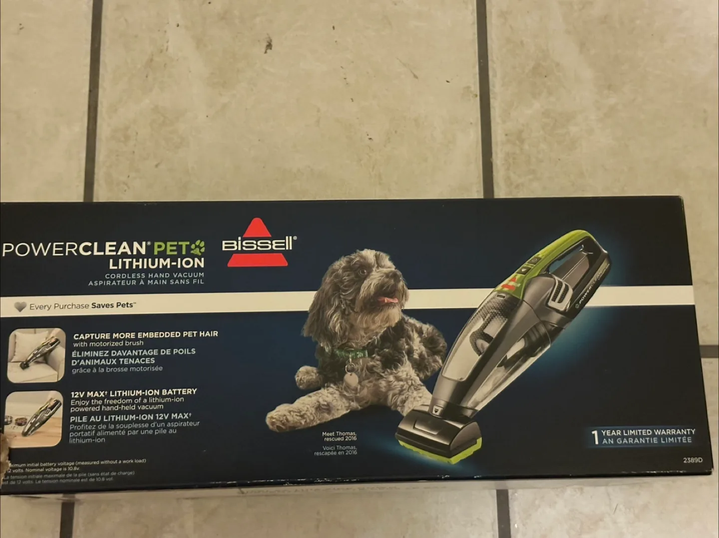Bissell PowerClean Pet Lithium-Ion Cordless Hand Vacuum thumbnail