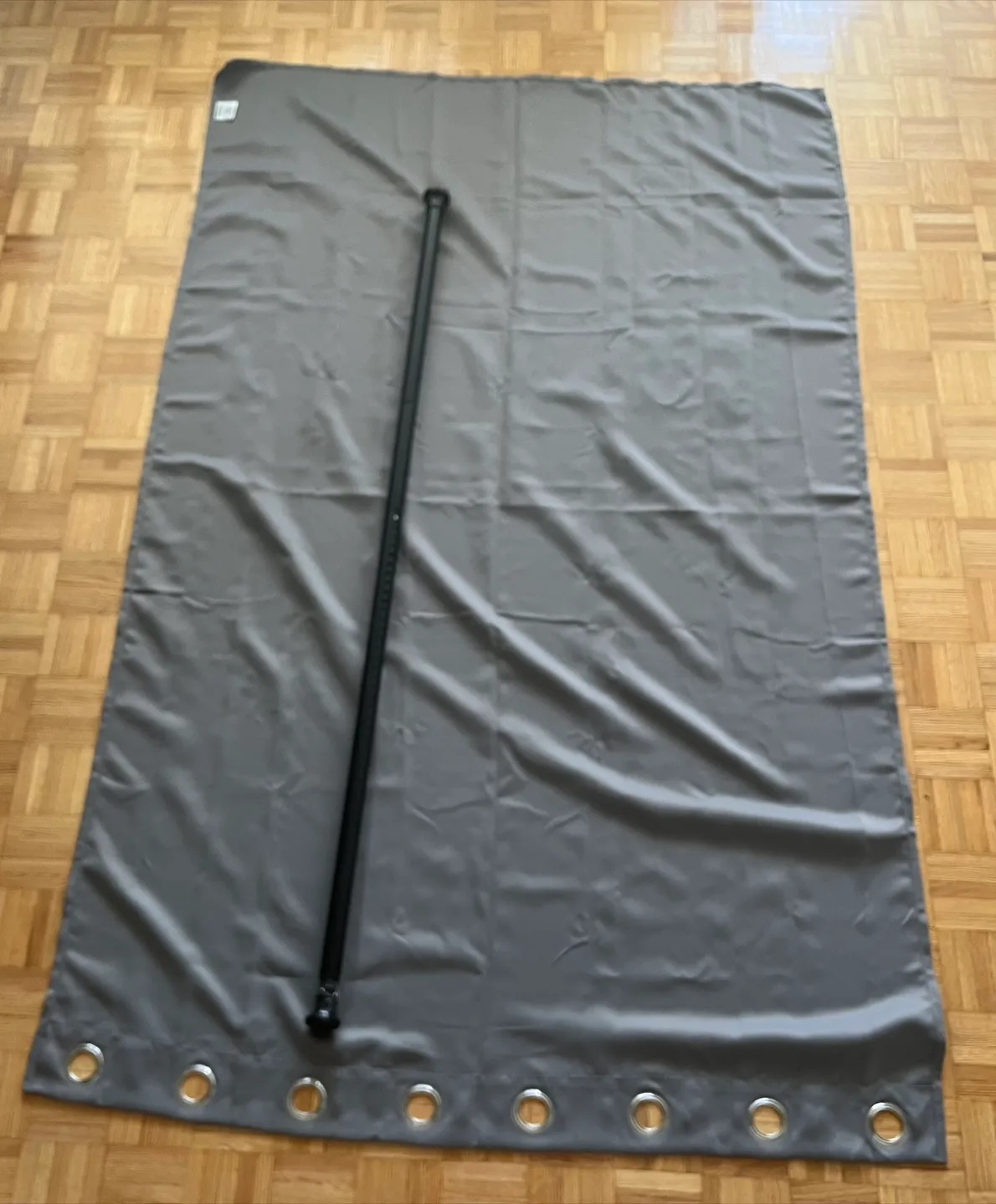 2 Curtains with Tension Rod thumbnail