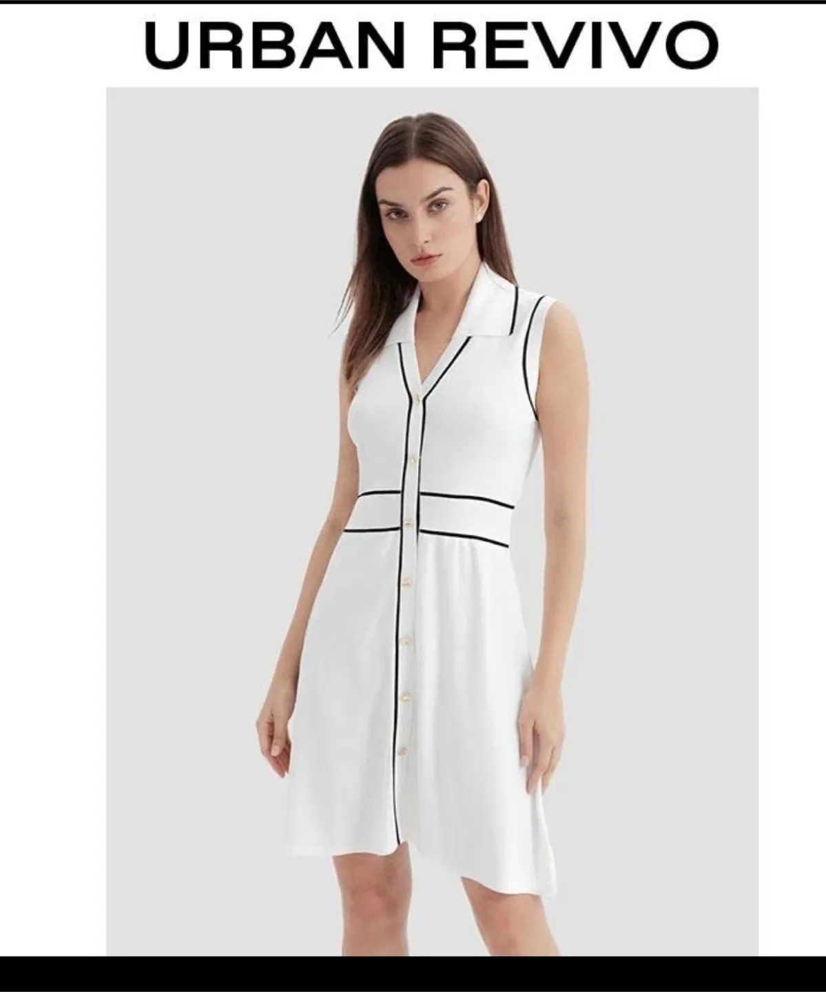 URBAN REVIVO White Dress thumbnail