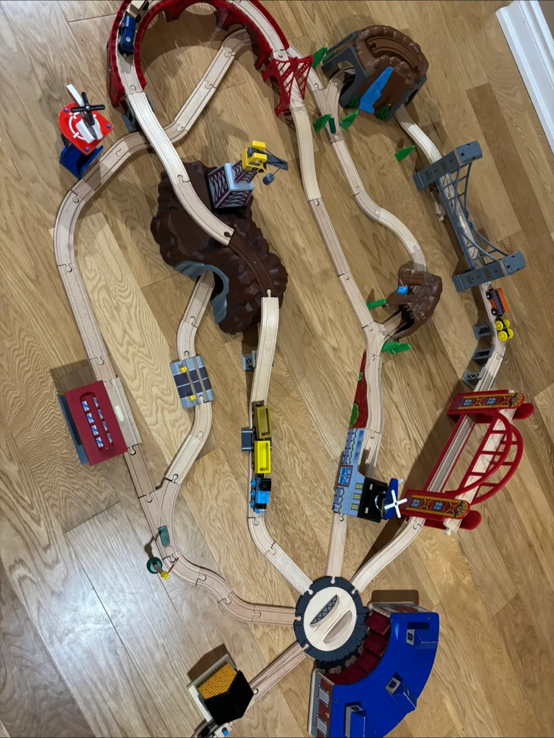 Wooden Train Set with Accessories thumbnail