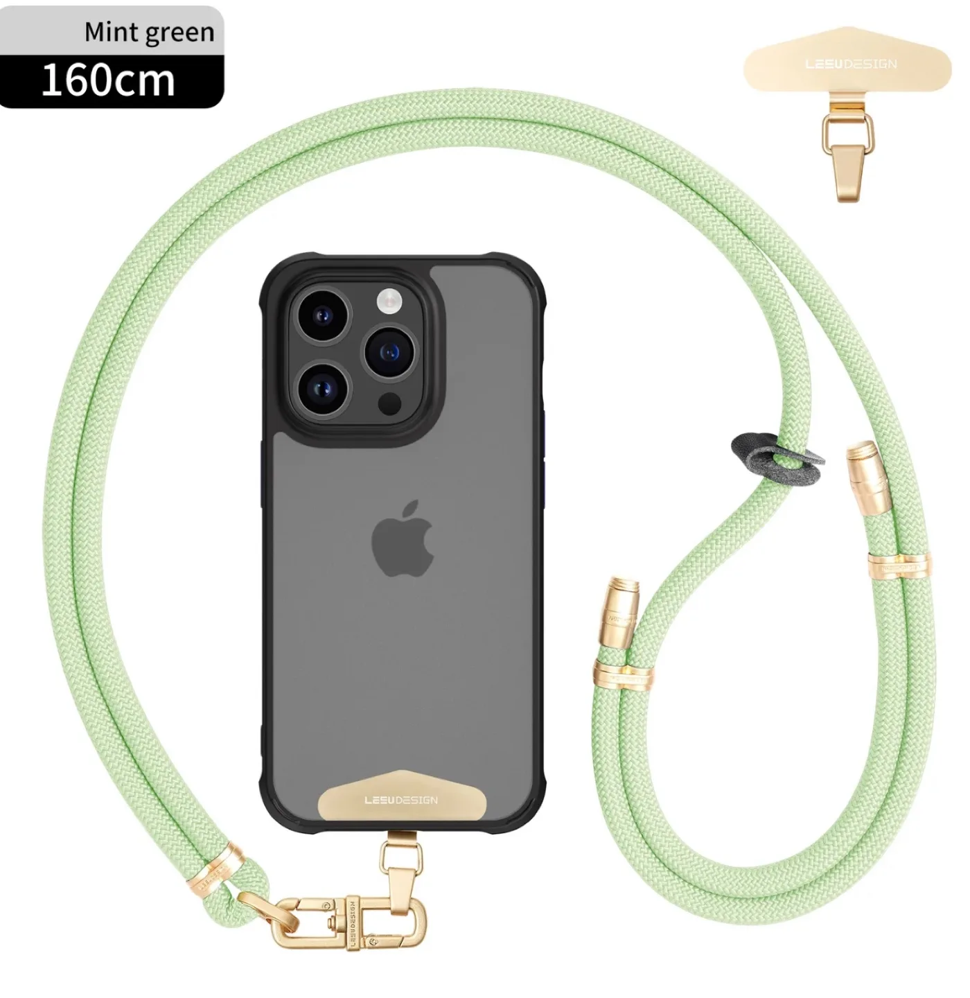 LEEU DESIGN Mint Green Phone Lanyard 160cm thumbnail
