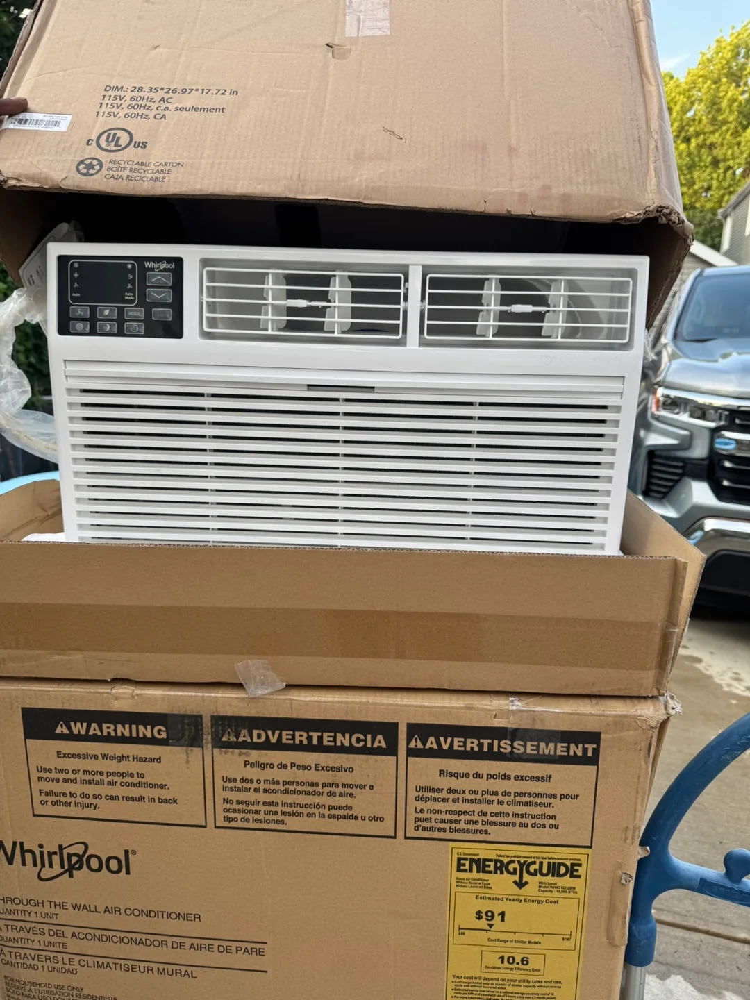 Whirlpool Through The Wall Air Conditioner - New BTU 12000 thumbnail