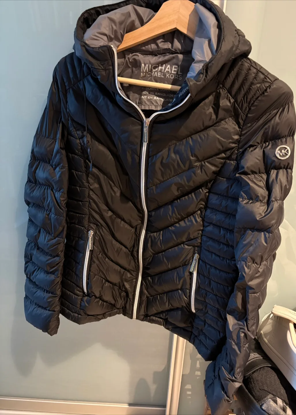 Michael Michael Kors Black Puffer Jacket - Size S thumbnail