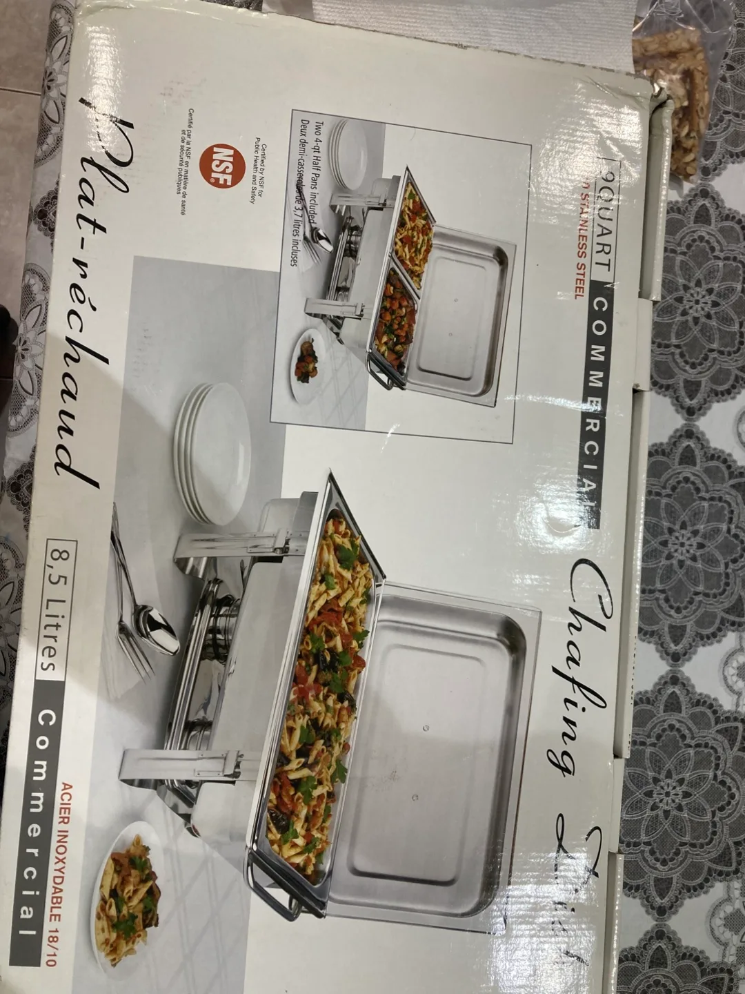 9 Quart Commercial Chafing Dish - Stainless Steel image indicator(9)