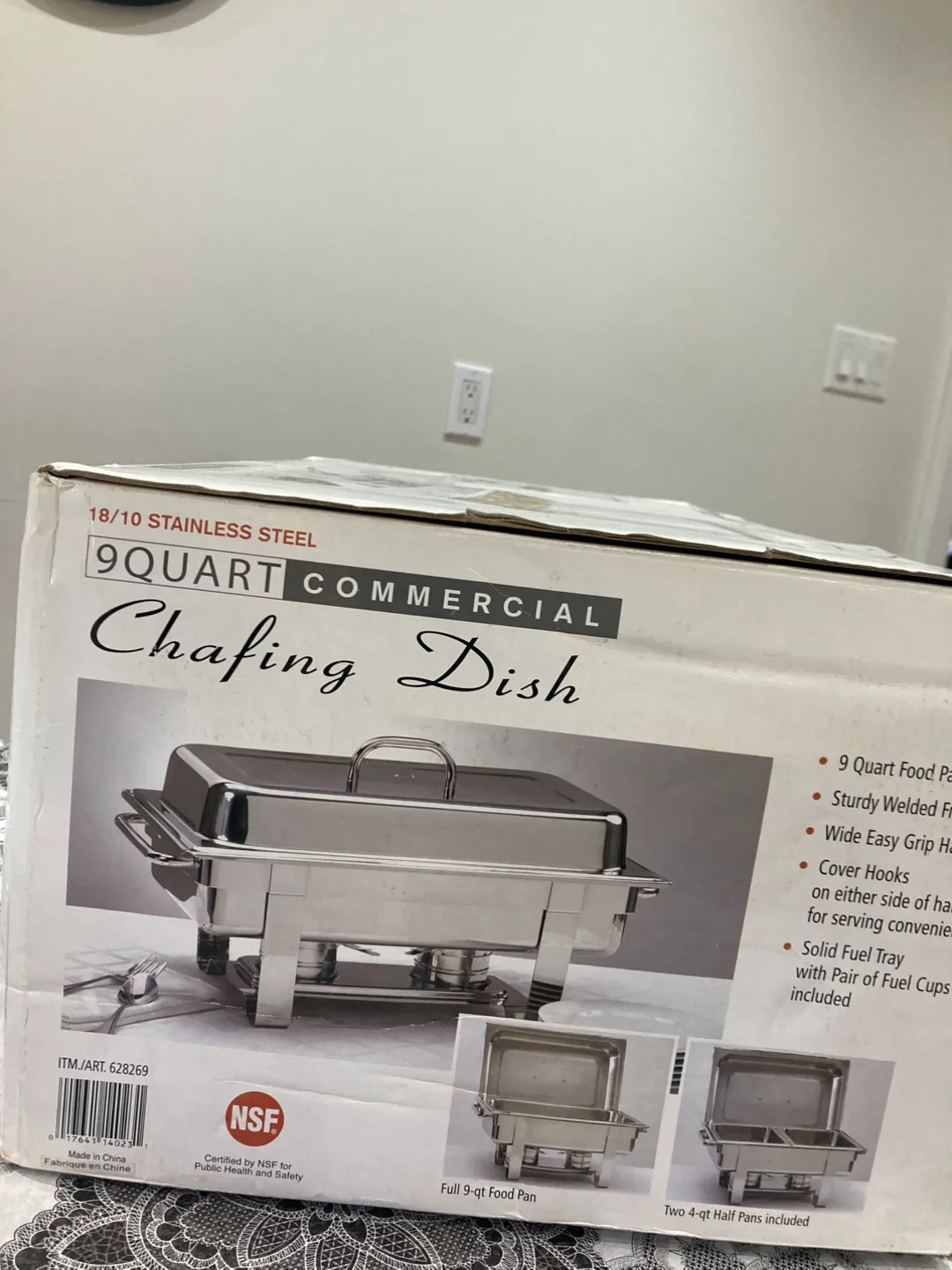 9 Quart Commercial Chafing Dish - Stainless Steel image indicator(8)