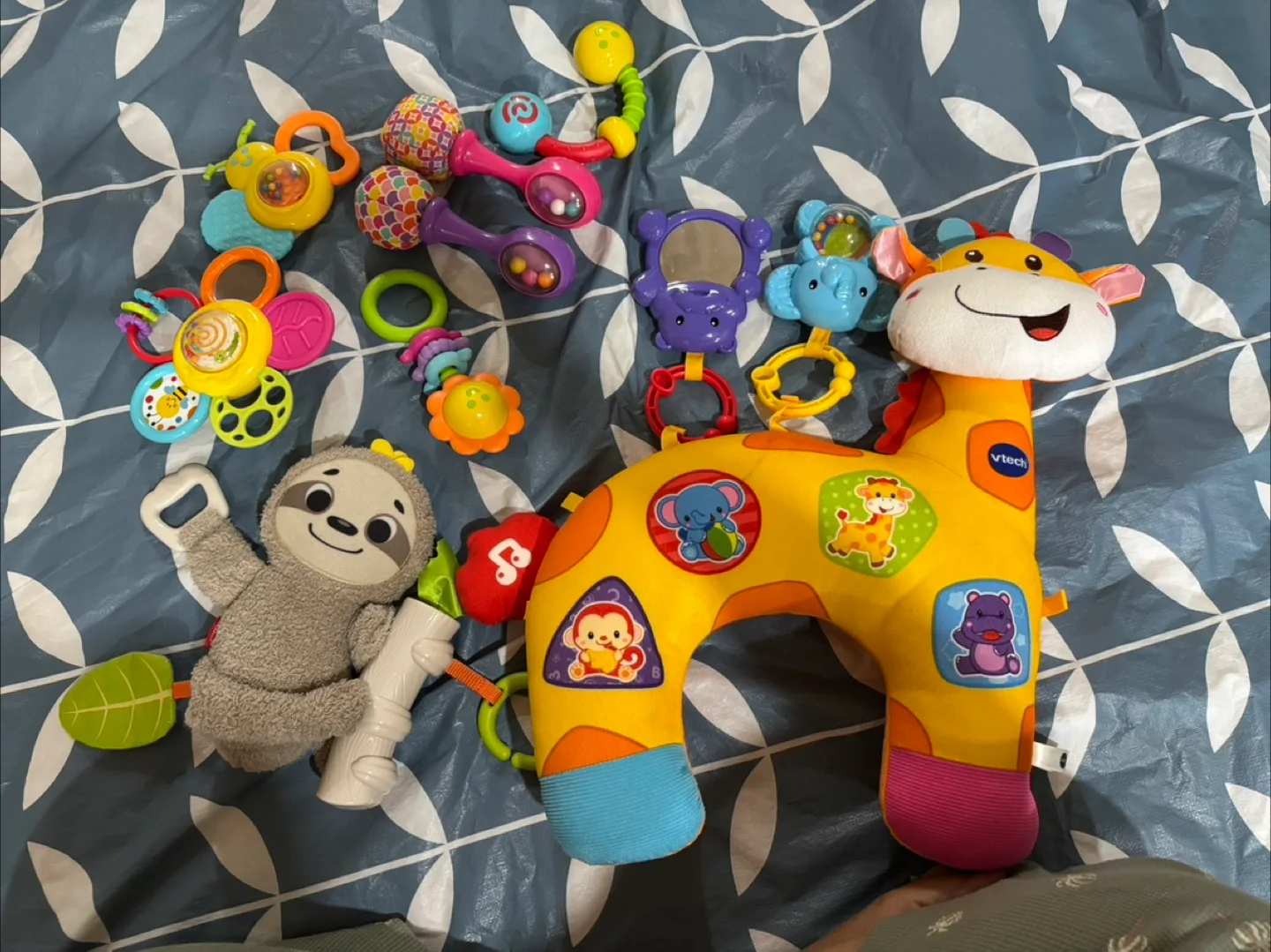 Infant tummy time toy, rattles and stroller toys thumbnail