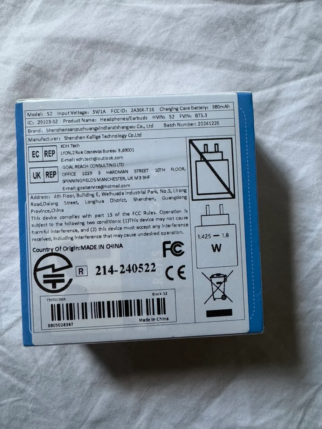 BNIB S2 True Wireless Stereo Earphones image indicator(2)