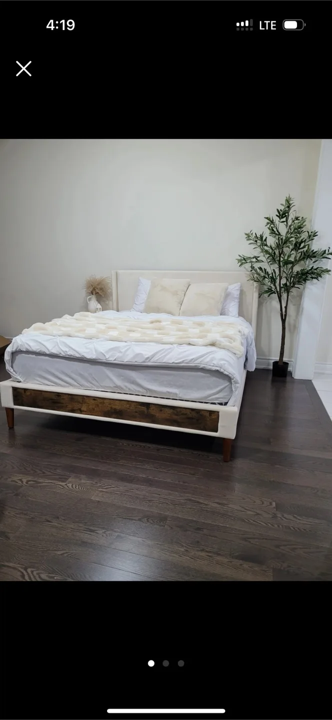 Upholstered Platform Bed Frame thumbnail