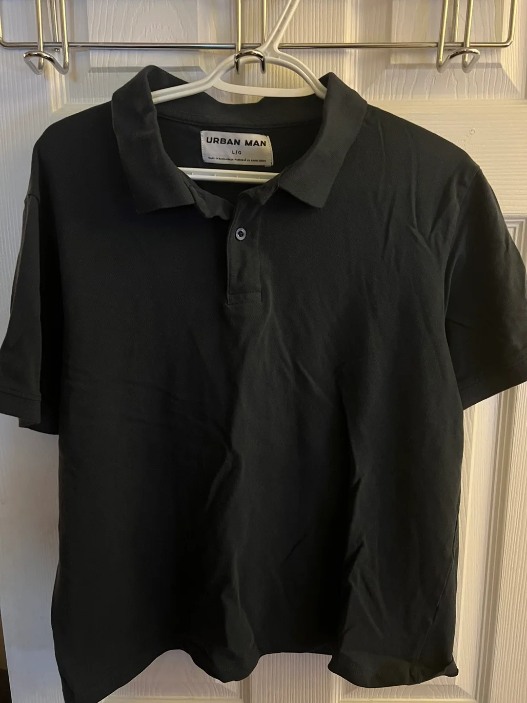 Urban Man L/G Polo Shirts - Light Blue & Navy Blur image indicator(3)