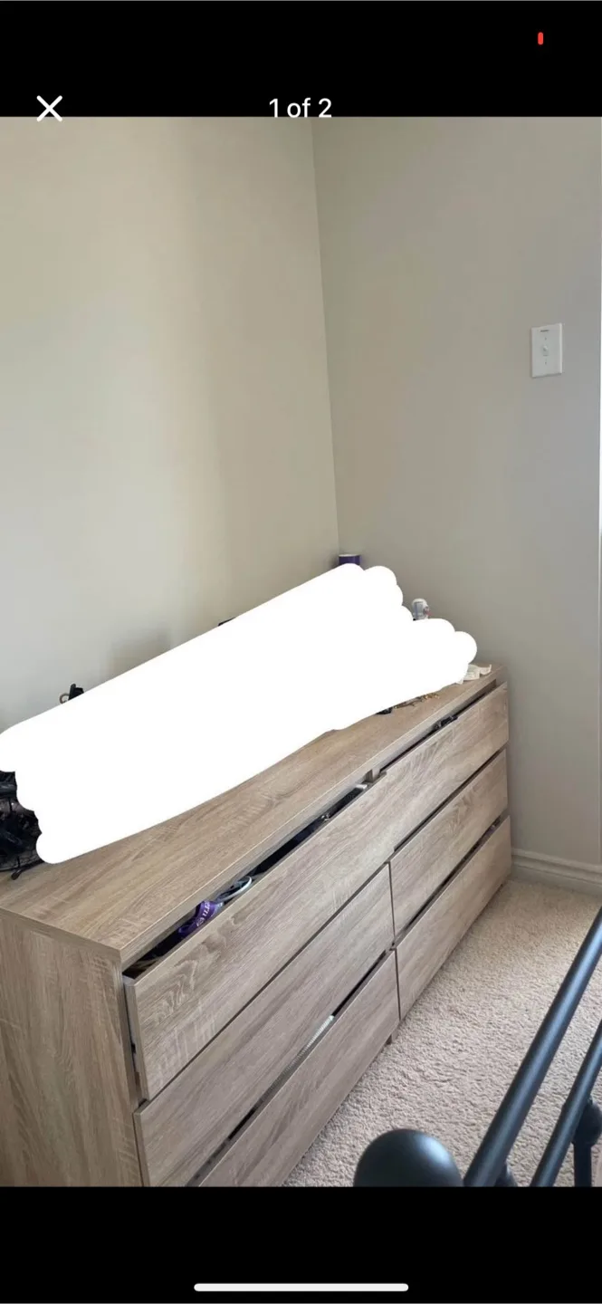 JYSK Hemnes Style 6-Drawer Dresser thumbnail
