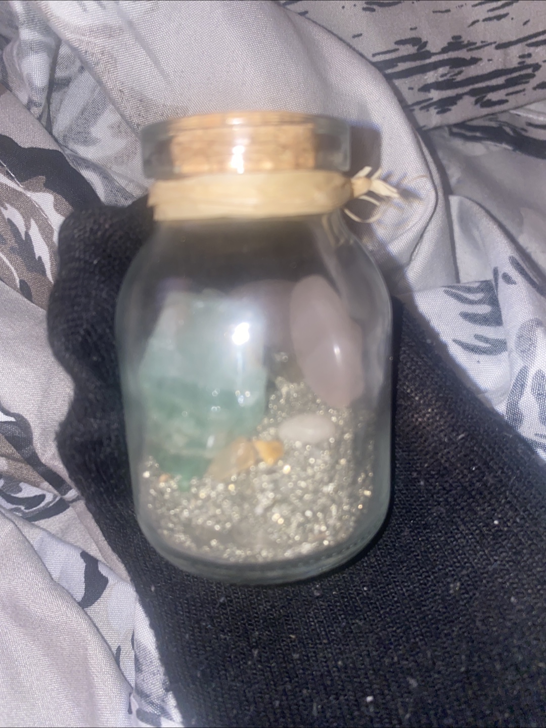 Mix crystal jar for energy, healing and lucks