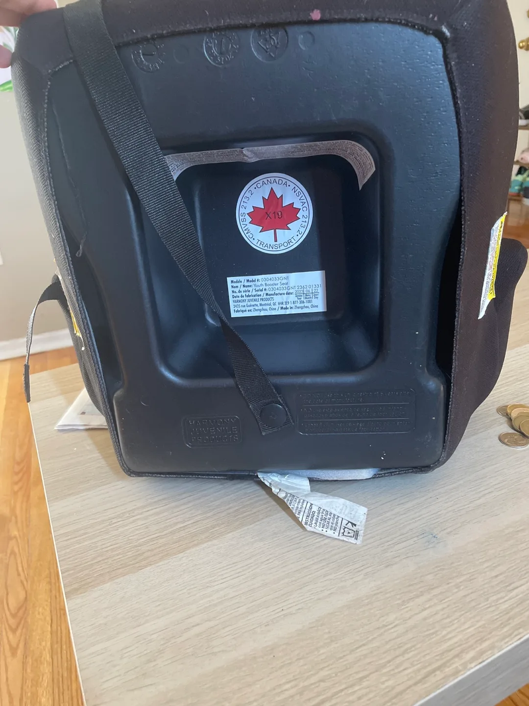 Harmony Dash Backless Booster Car Seat - Black image indicator(2)