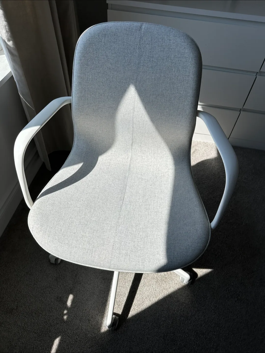 IKEA Langfjall Office Chair - beige/ white thumbnail