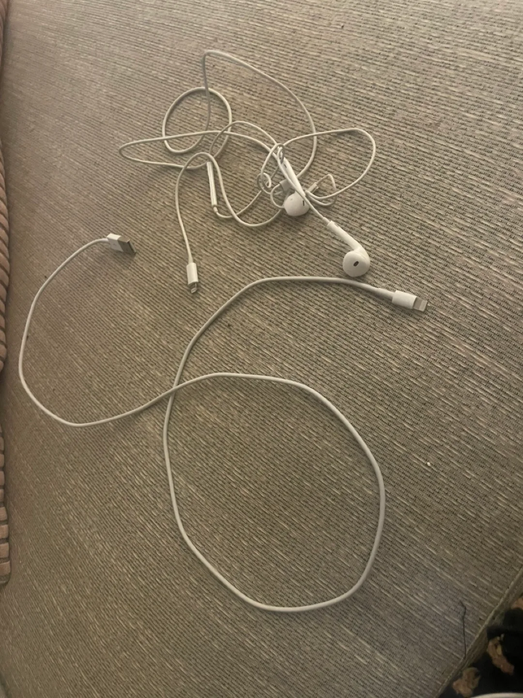 Apple charger & headphones thumbnail