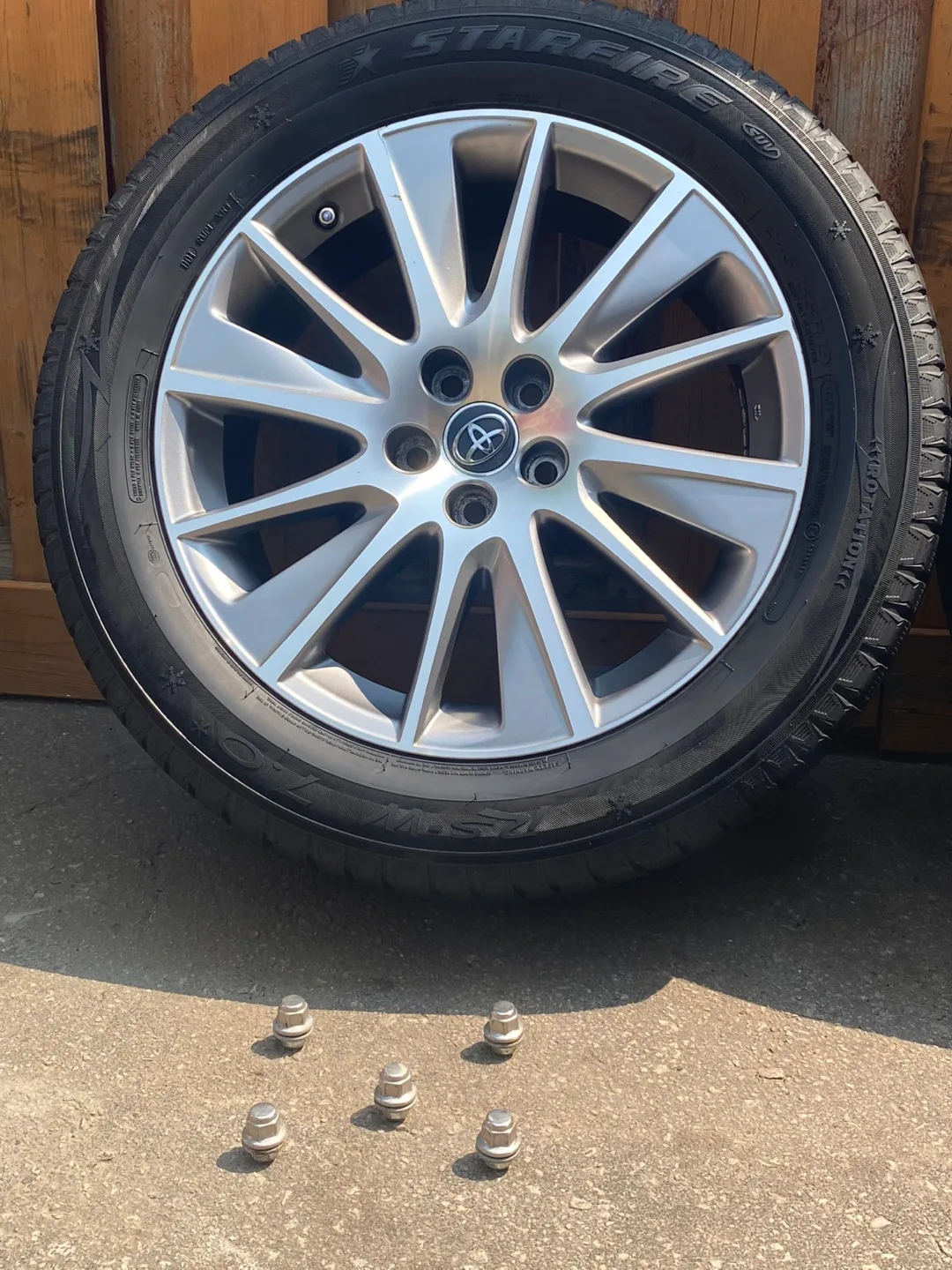 245/55R19 Toyota Wheel with Starfire Winter Tire thumbnail