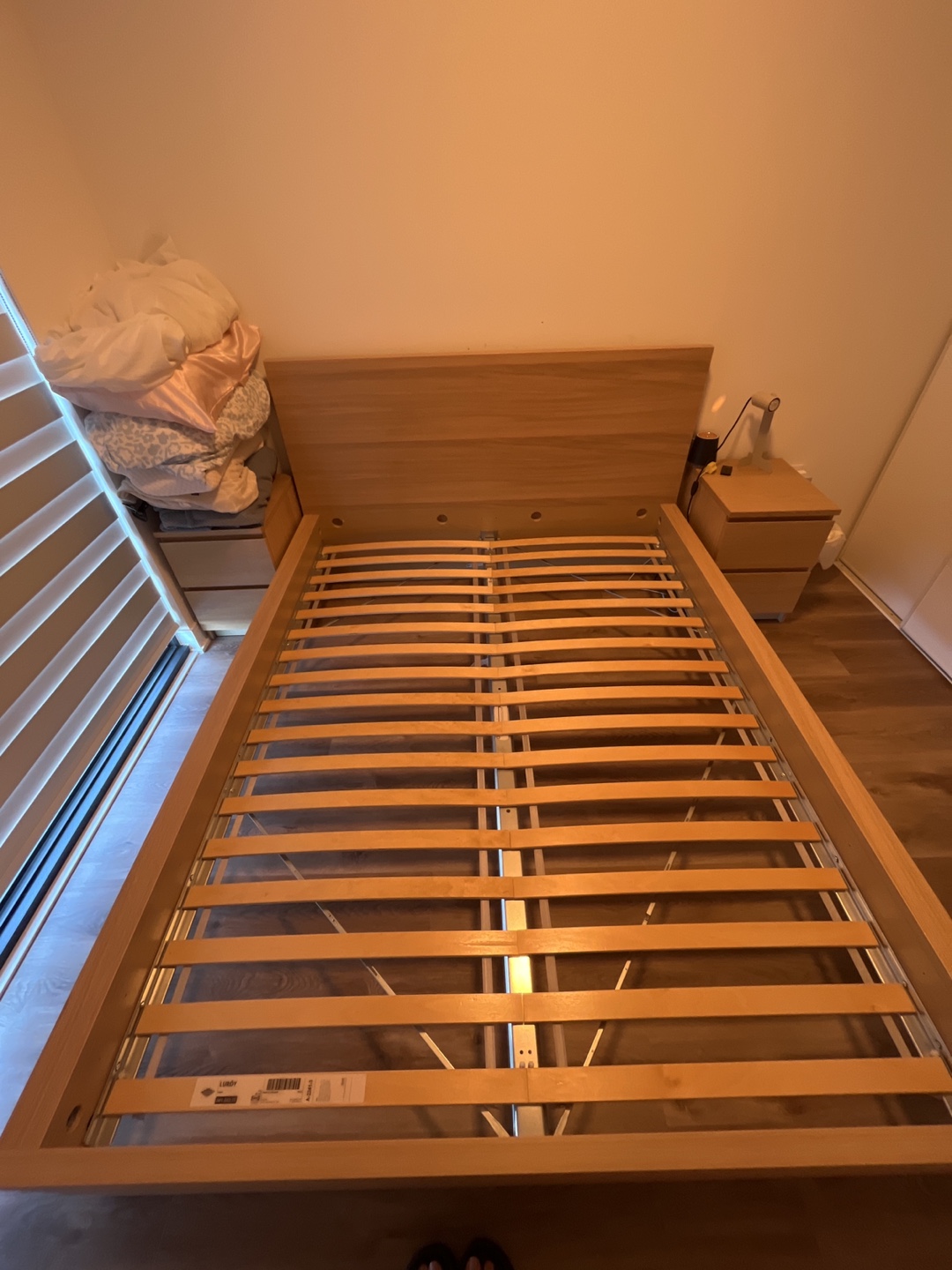 Less than a year used IKEA Queen bed frame - photo 2