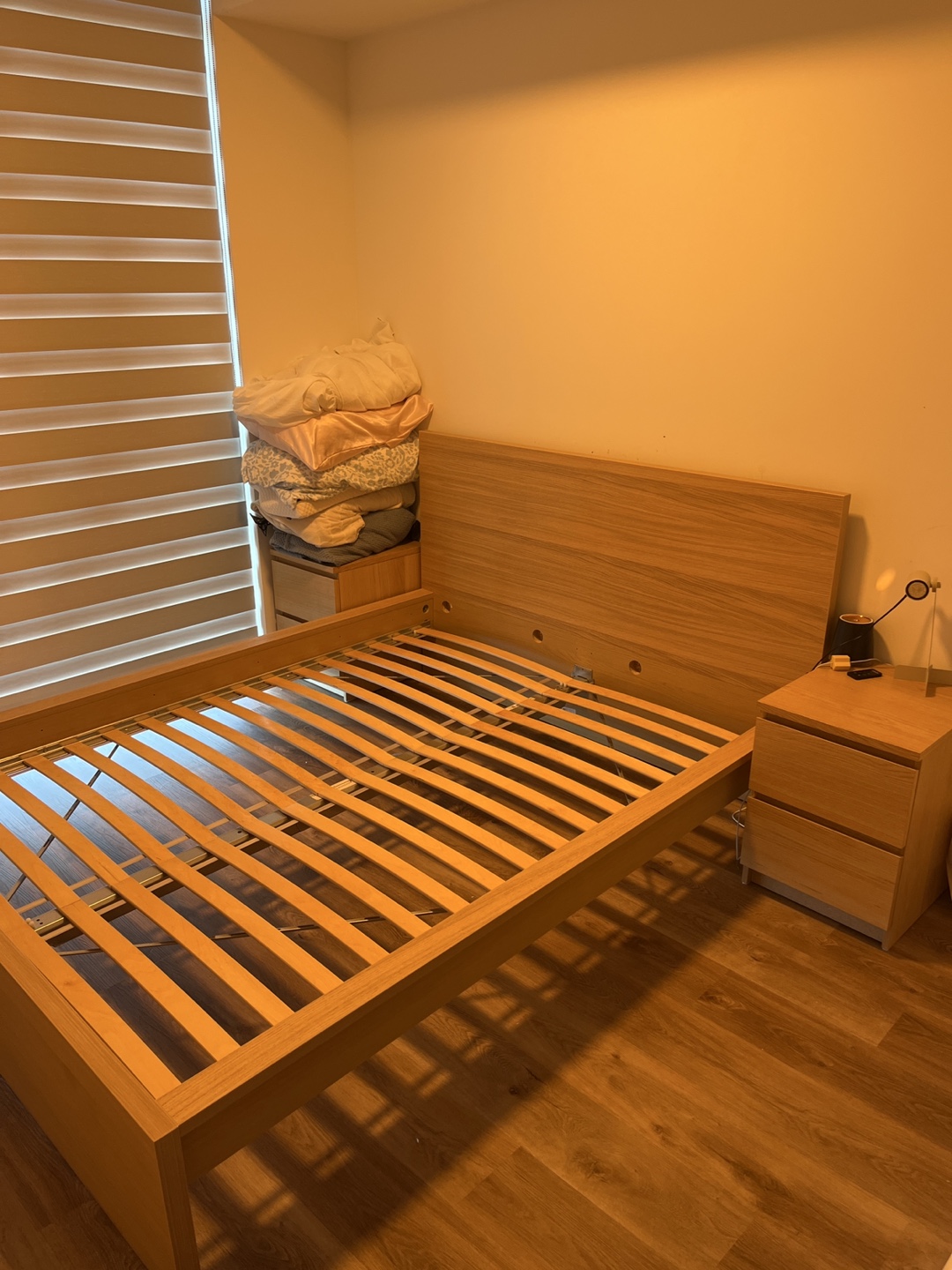 Less than a year used IKEA Queen bed frame