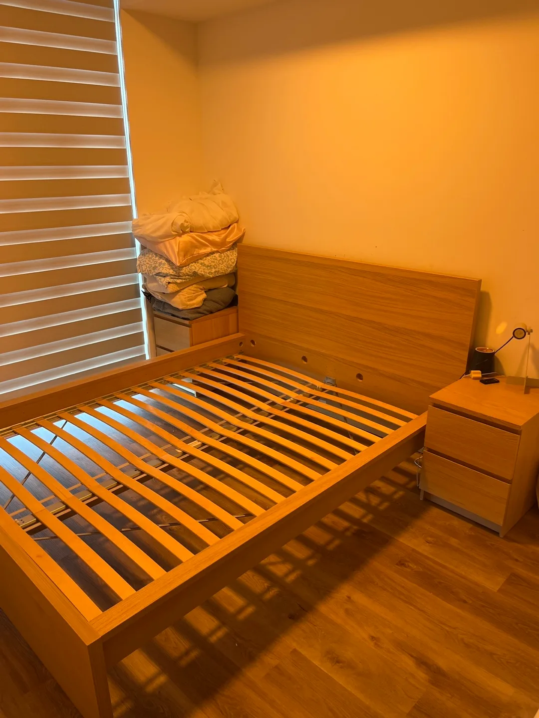 Less than a year used IKEA Queen bed frame thumbnail