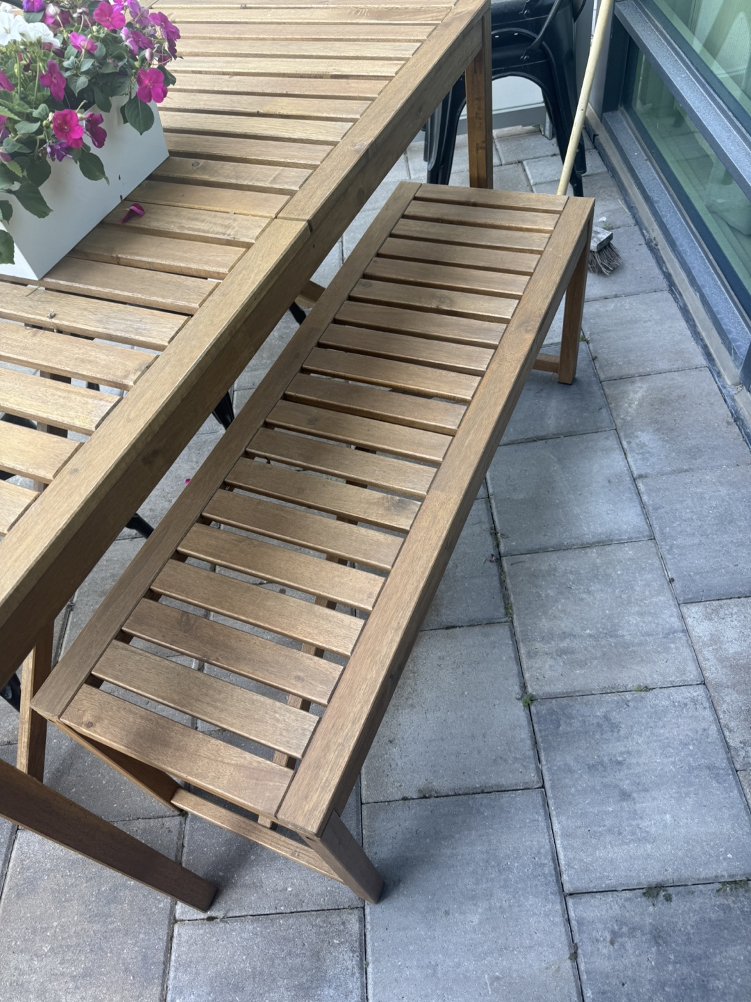 IKEA Nammaro Outdoor Dining Table & Bench - photo 2