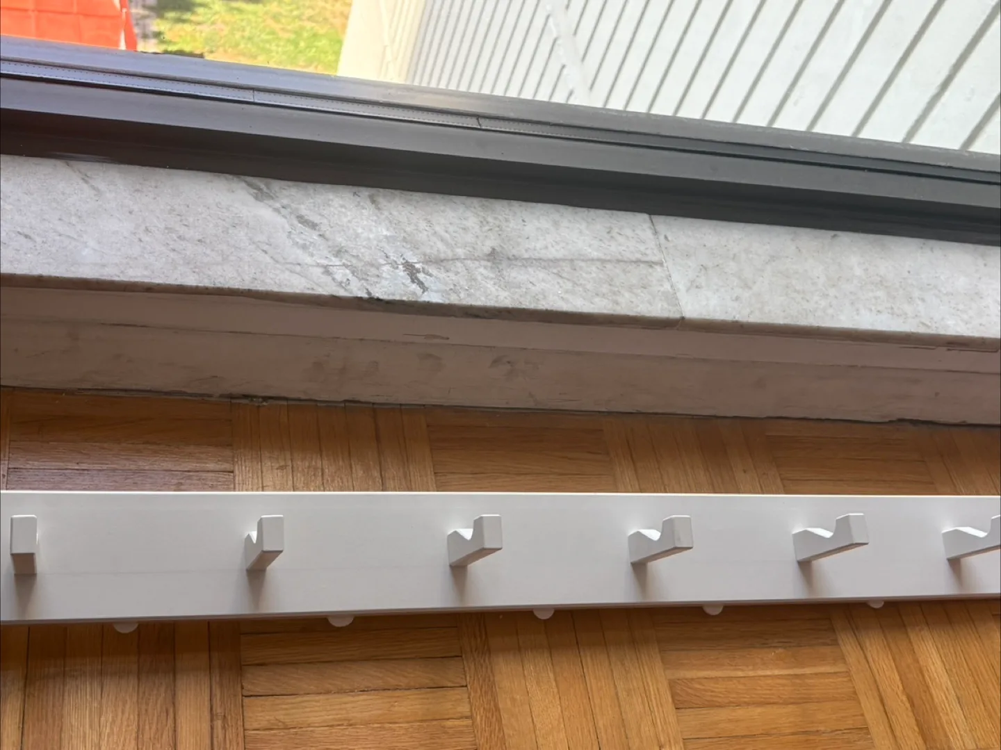 Ikea white coat rack thumbnail