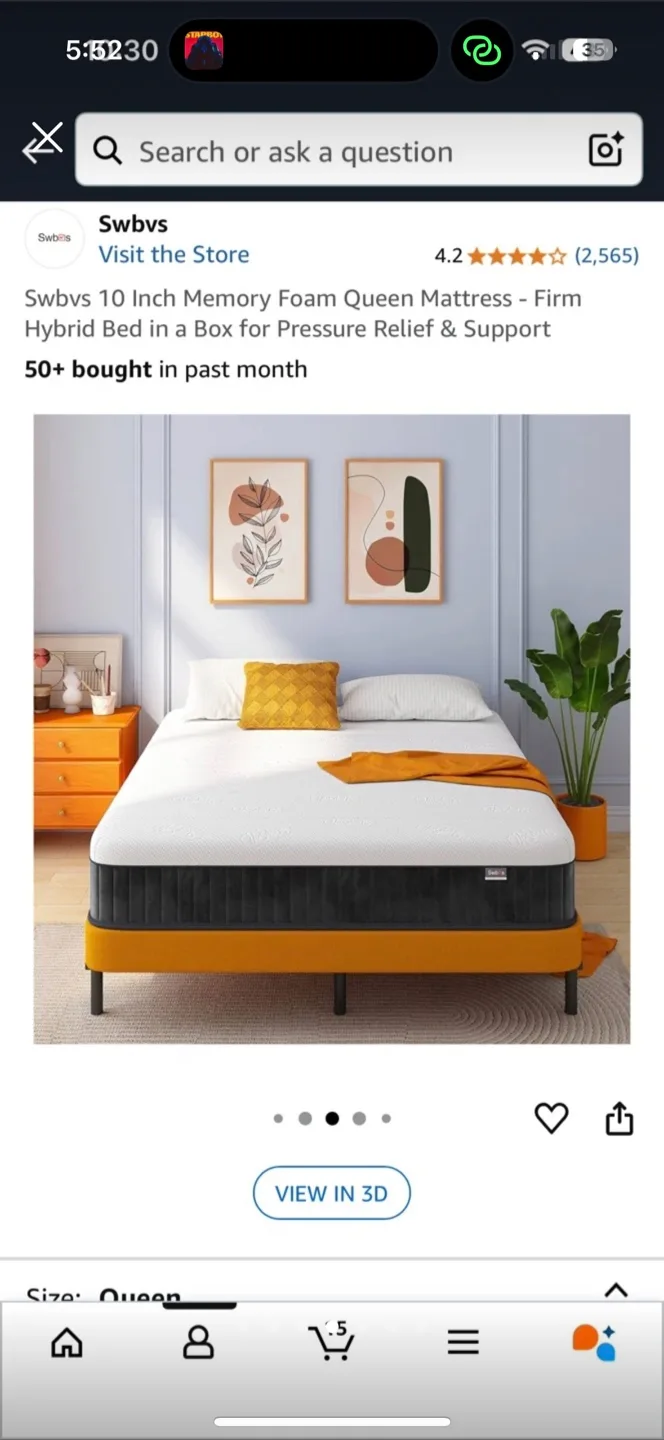 FREE DELIVERY TODAY ONLY 10 Inch Queen Mattress thumbnail