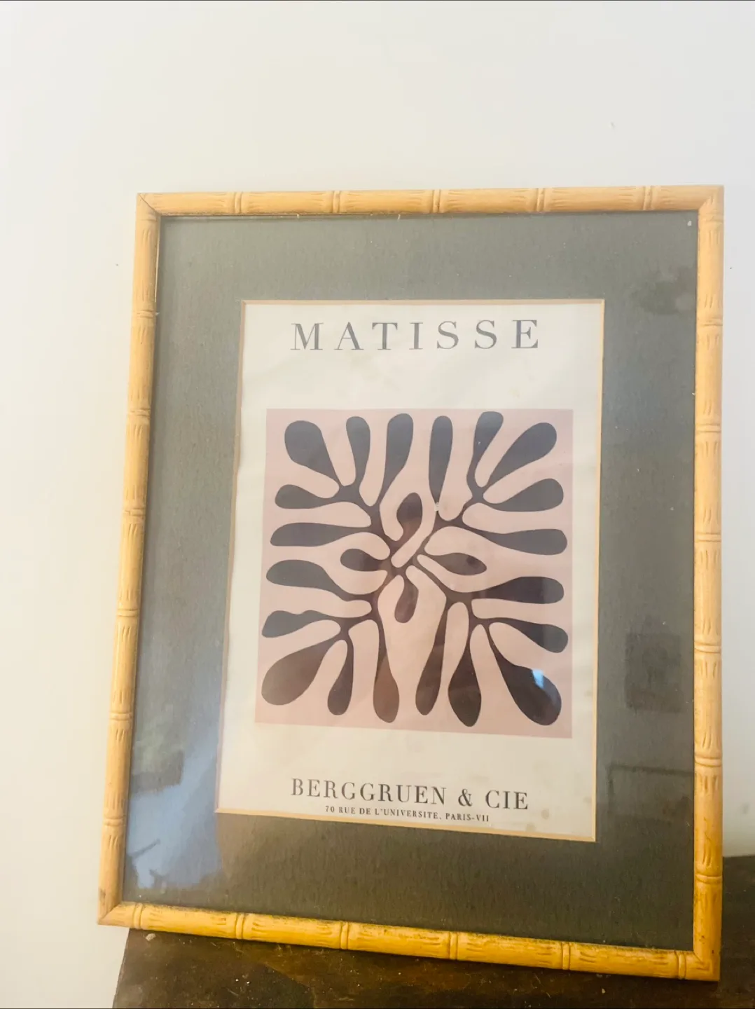 Matisse Canvas Print in Bamboo Frame thumbnail