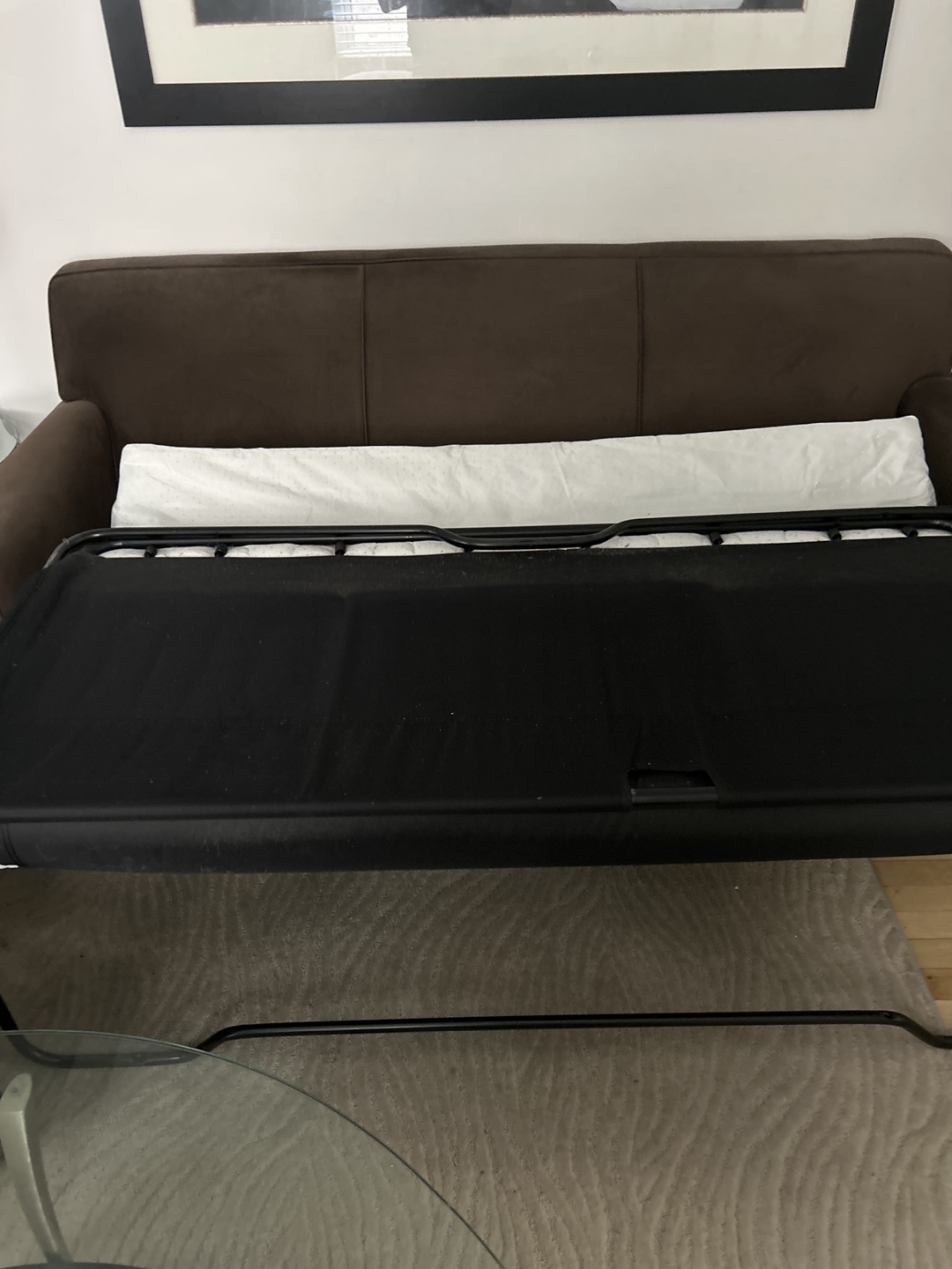 Brown Sleeper Sofa #freecycle - photo 2
