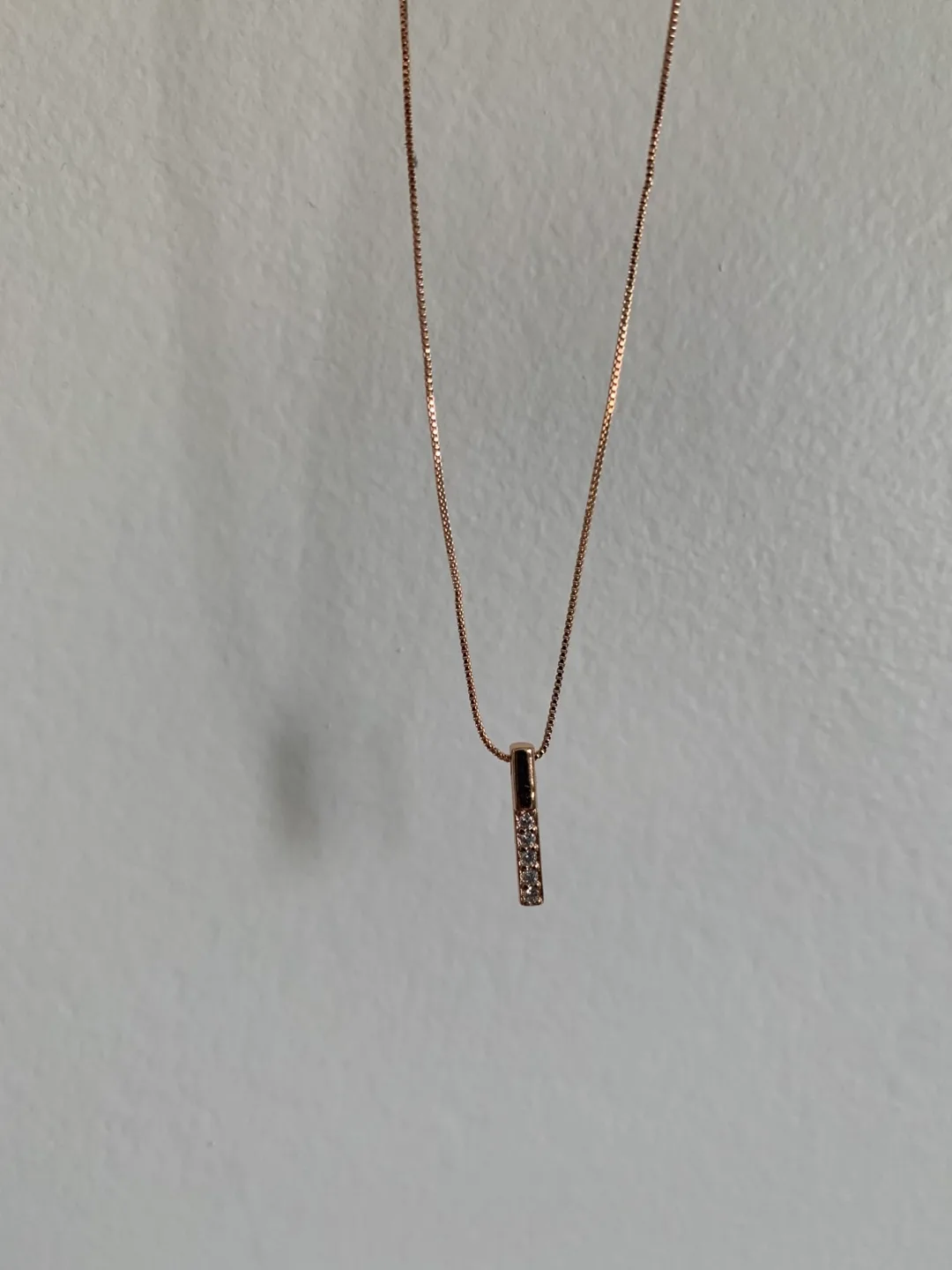 Rose Gold Pendant Necklace thumbnail