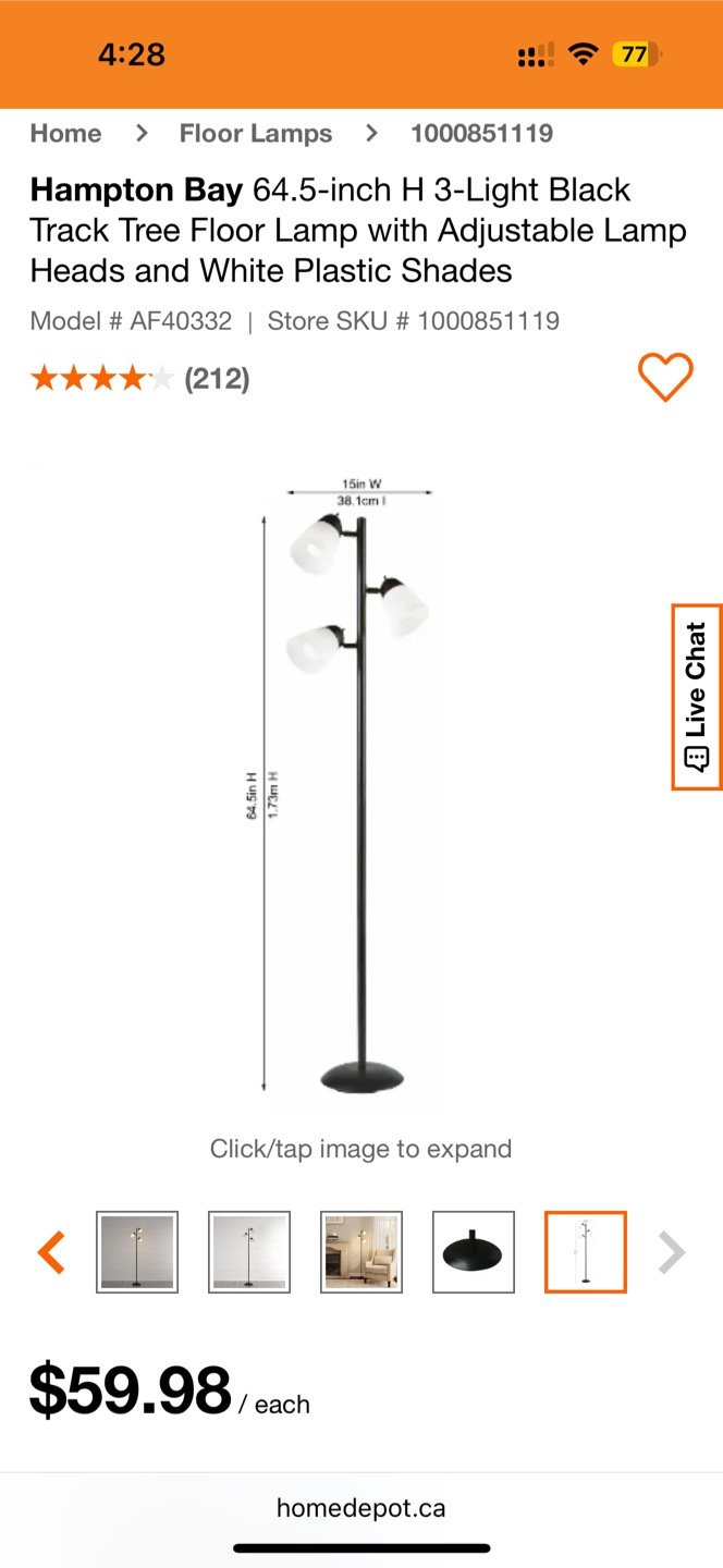 3-lights Floor Lamps! - photo 3