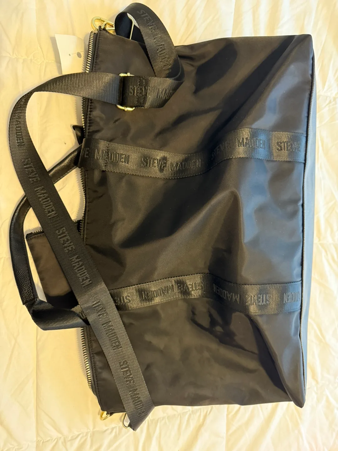 Steve Madden Black Weekender Tote Bag image indicator(4)