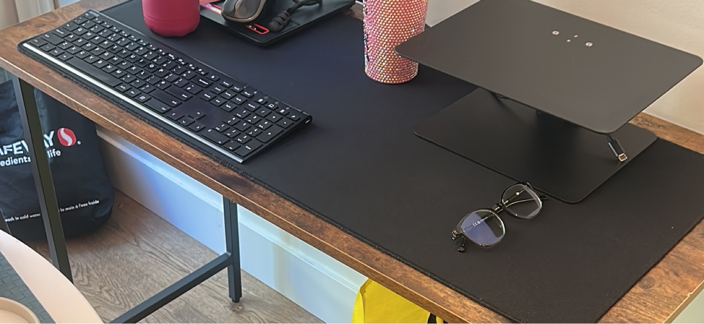 Black Desk Mat - MAT ONLY