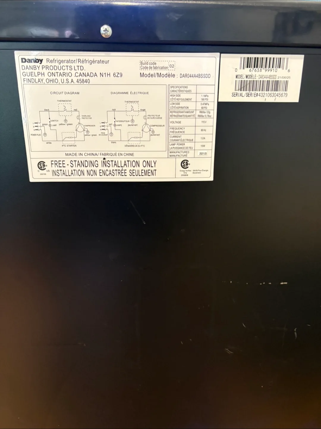 🧊Danby Designer 4.3 cu ft Mini Fridge – Great Condition! image indicator(7)