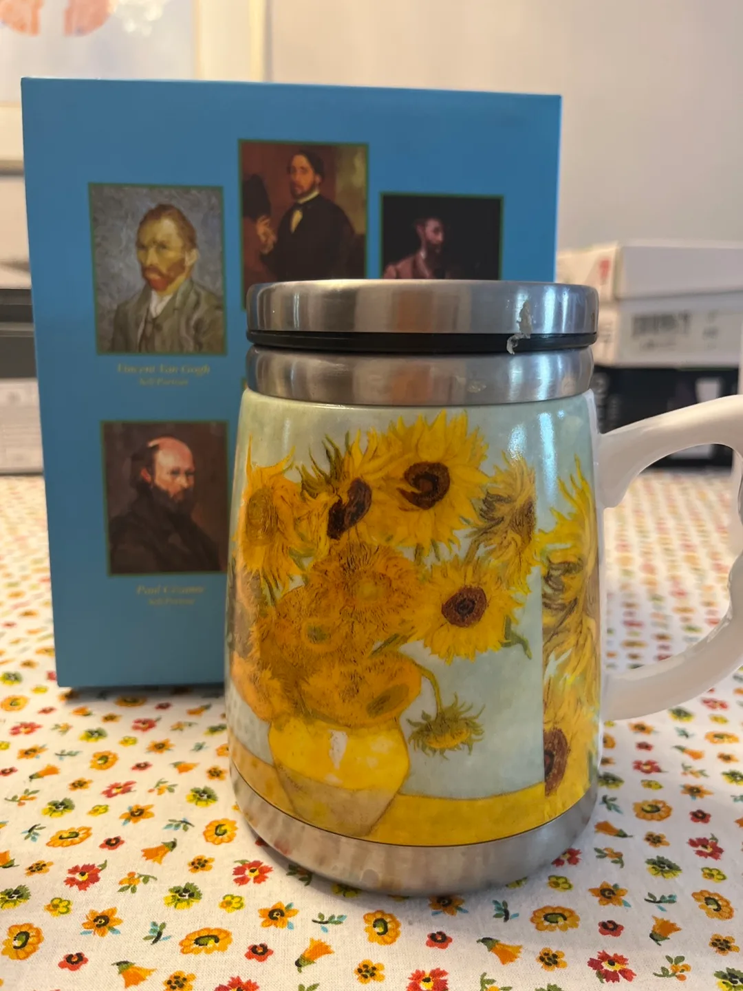 Van Gogh Sunflowers Travel Mug thumbnail