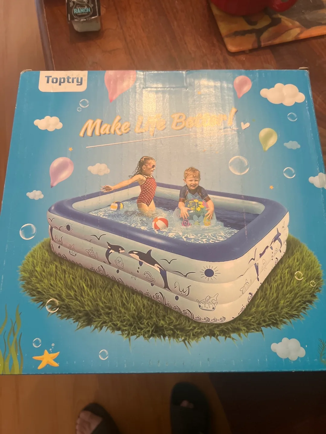 Toptry Inflatable Swimming Pool image indicator(2)