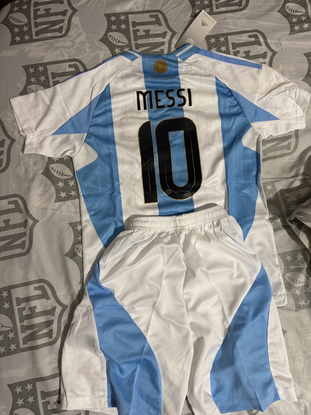 Kids' Football Jersey & Shorts Set - messi - ronaldo