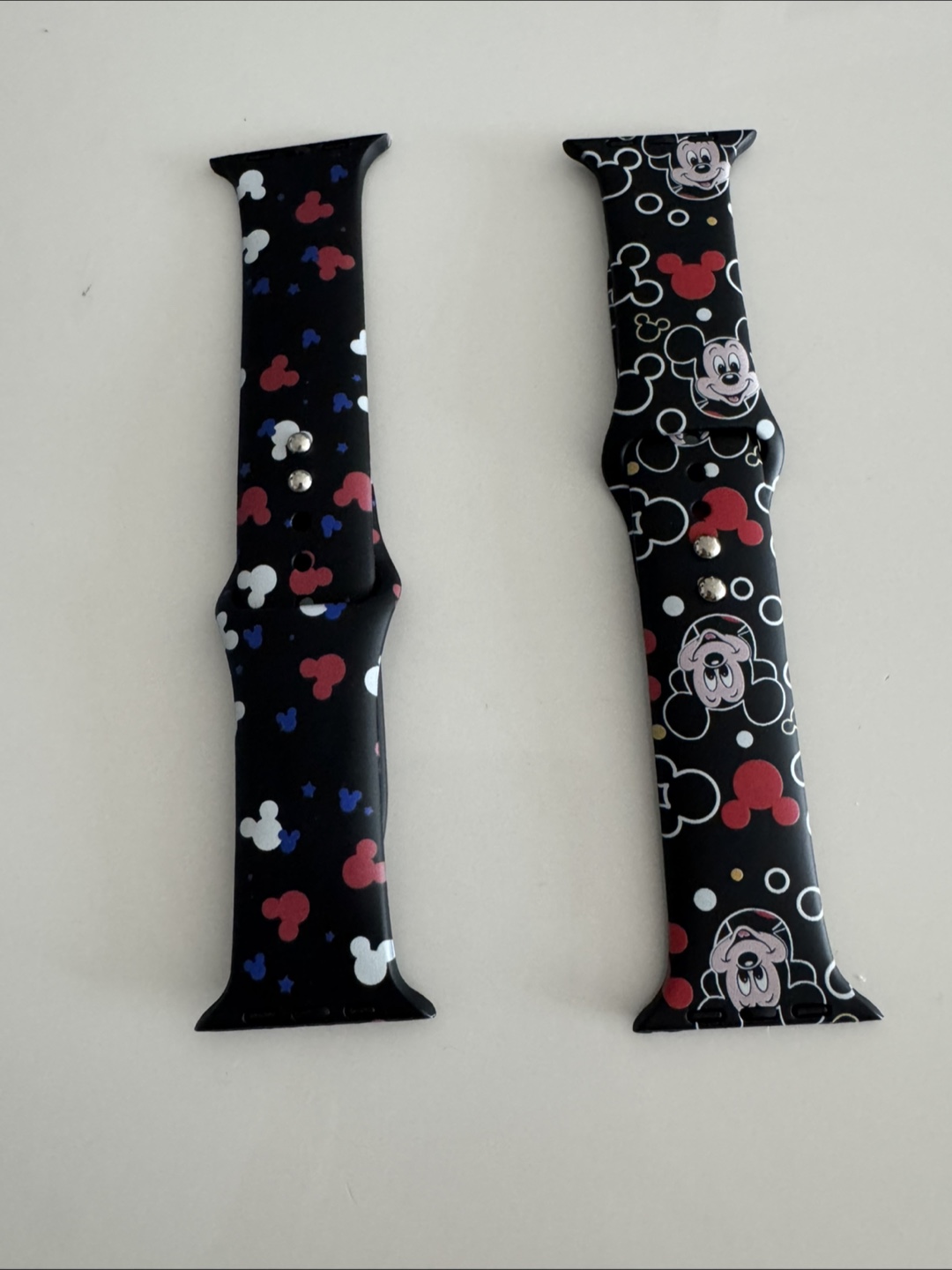 2 Apple Watch Bands NEW- Mickey Mouse Perfect Christmas Gift