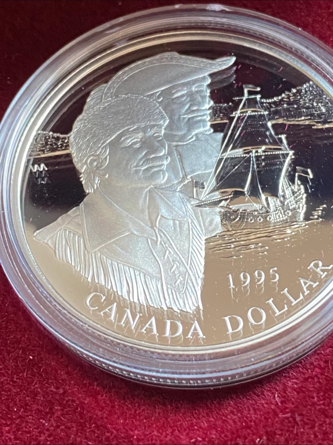 Two 1995 Royal Canadian Mint Proof Dollar thumbnail