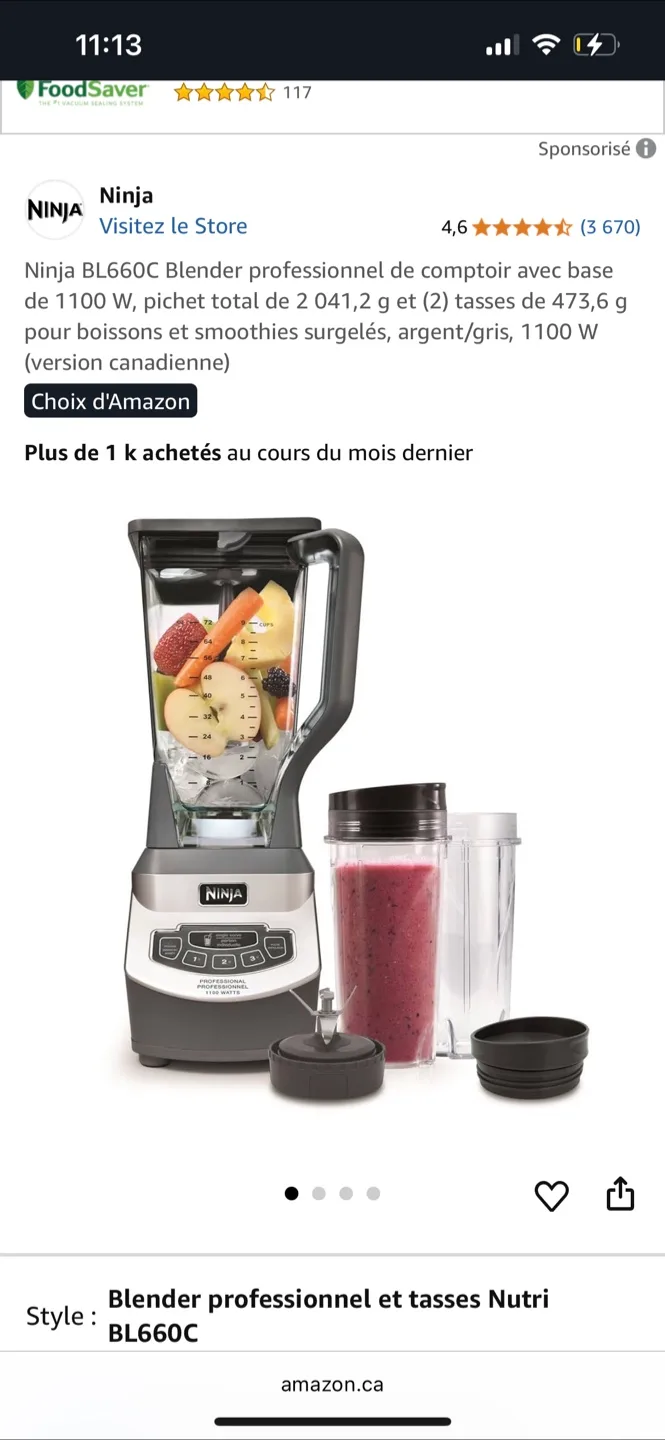 Ninja Professional BL660C Blender thumbnail