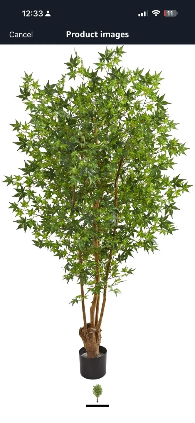 Piskoan 6ft Artificial Faux Maple Tree thumbnail