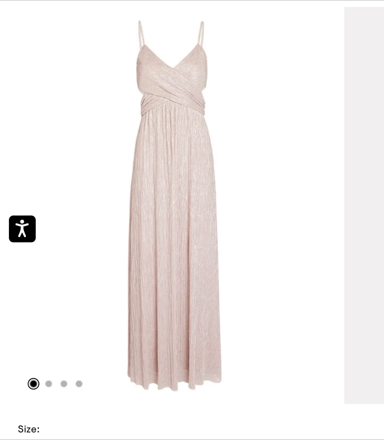 Intermix Size 2 Pink Dress wedding guest beach prom image indicator(2)