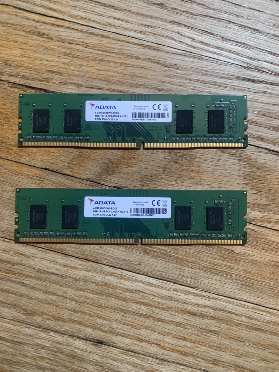 ADATA 8GB DDR4 3200 CL22 1.2V RAM