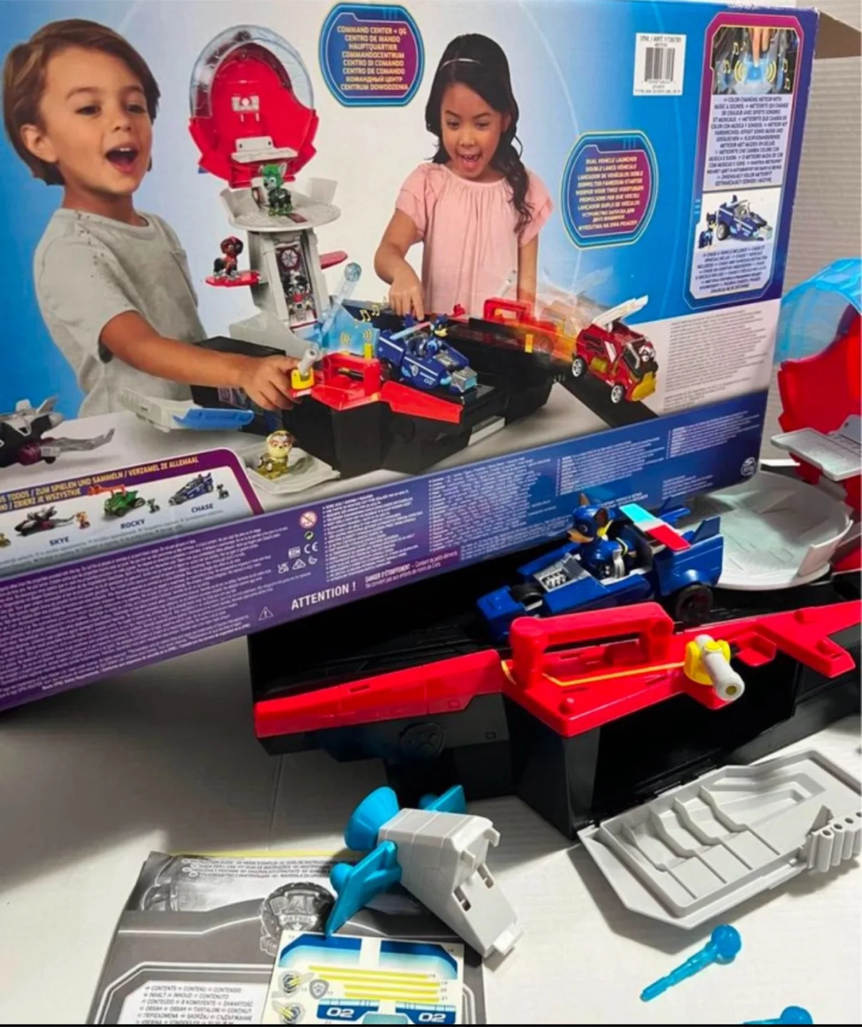 LIKE NEW PAW Patrol Aircraft Carrier HQ Toy image indicator(3)